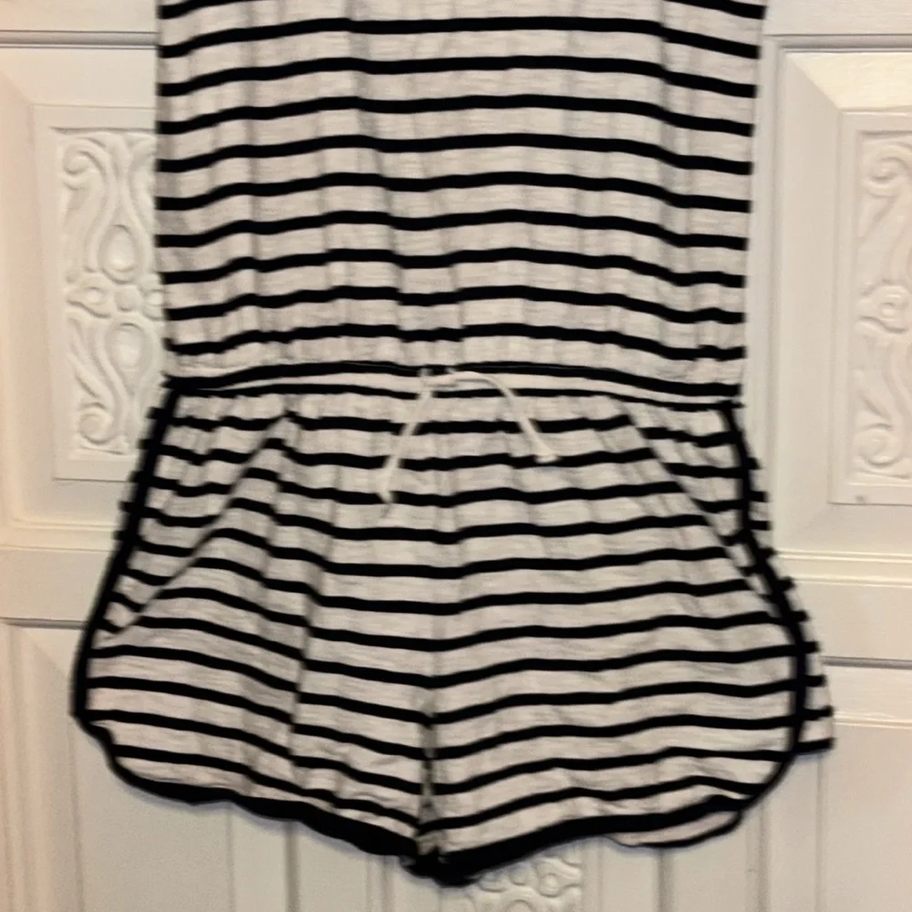 Gap Kids Cute Nautical Navy & White Shorts Romper Size XXL